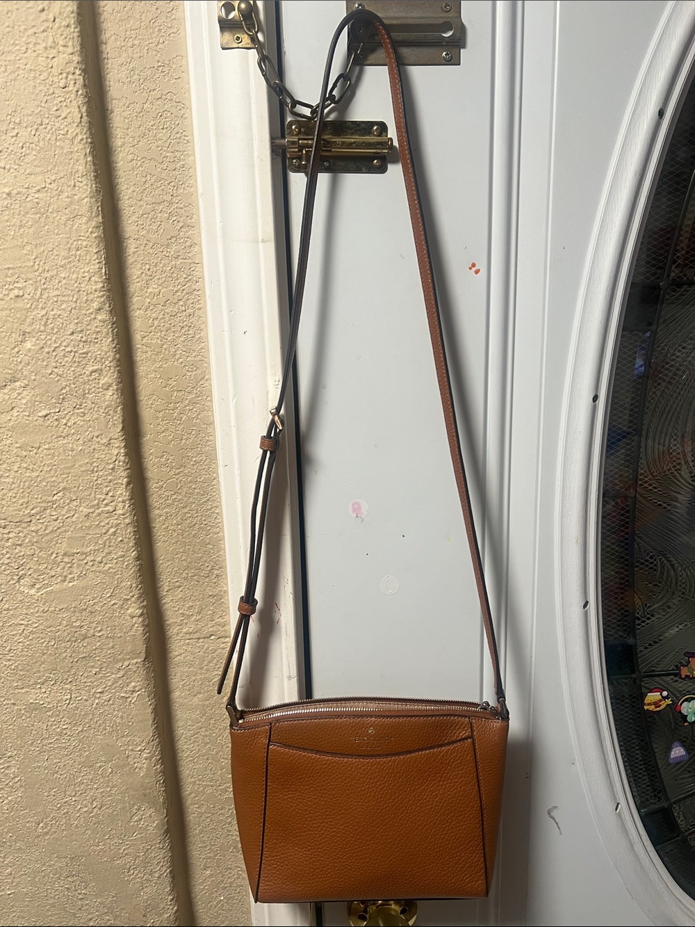 kate spade Pebbled Leather Crossbody Bag - Camel - Picture 8 of 10